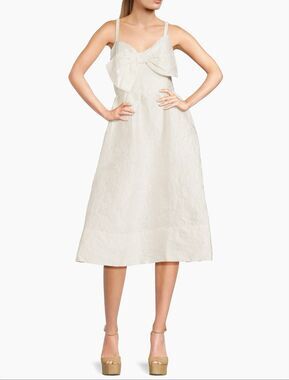 Lilly Pulitzer Ellara Jacquard Midi Bow Dress 2 NWT